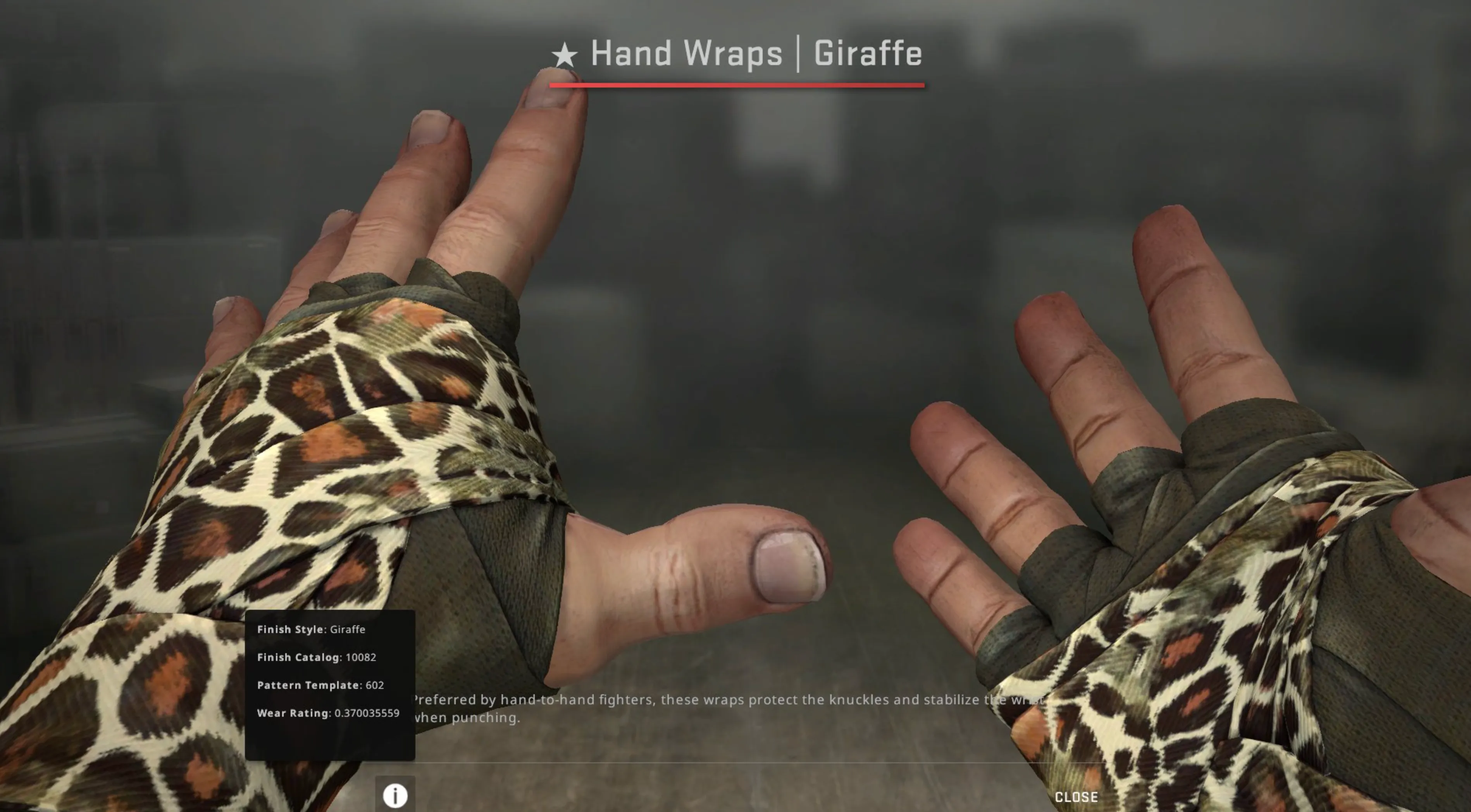 Hand Wraps Giraffe